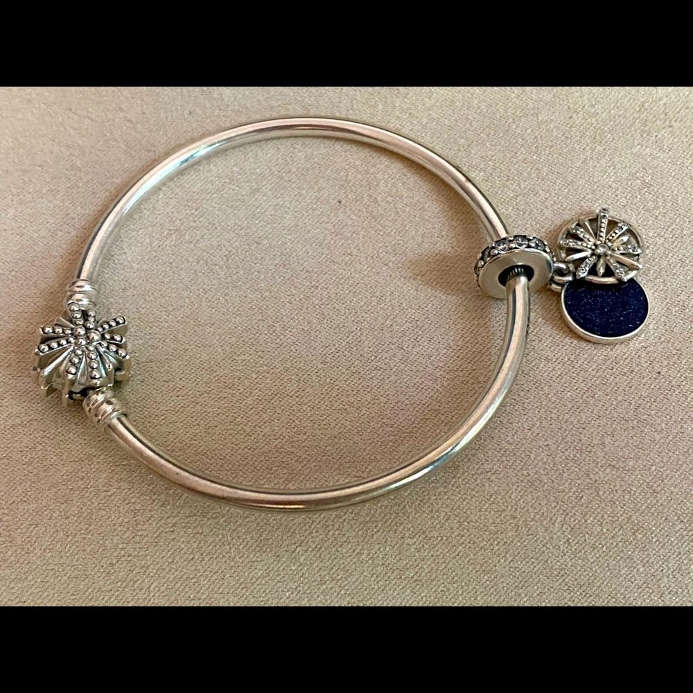 Pandora moments charm bracelet with winter charm